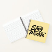 Blijf positief geel notitieboek (Binnen)
