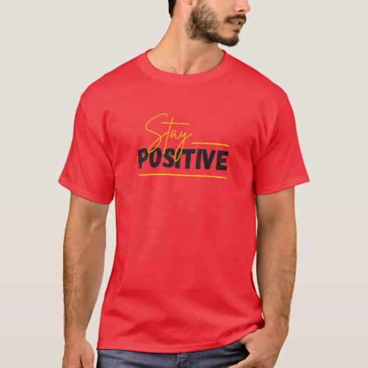 Blijf positief - Goede vibes mindset | Unisex T-shirt (Voorkant)