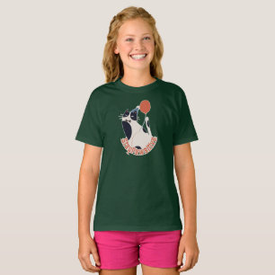 Blijf Positief Kinderen Diep Bosgroene Tuxedo Kat T-shirt