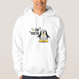 Blijf positief met Cute Funny Penguin Cartoon Hoodie