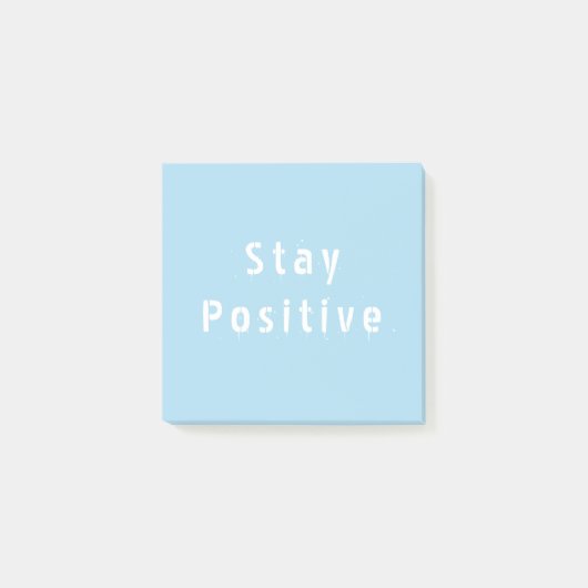 Blijf positief Motivatie Post-it® Notes (Voorkant)
