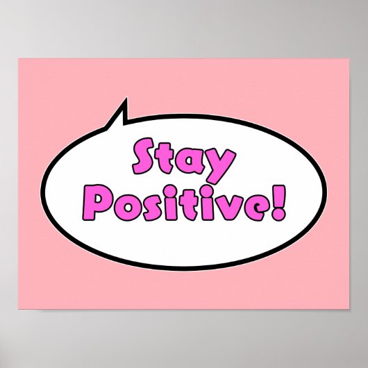 Blijf positief! poster (Voorkant)