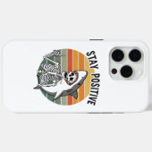 Blijf positief Skeleton Shark Sunset Case-Mate iPhone Case (Achterkant (horizontaal))