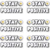 Blijf Positief Sticker (Voorkant)