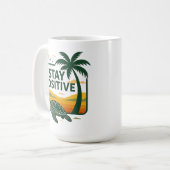 Blijf positief Tide Hoodie Baby T-shirt Koffiemok (Voorkant links)