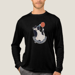 Blijf Positief Vintage Stijl Kat Liefhebber T-shir Tri-Blend Shirt