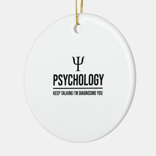 Blijf praten... Ik diagnoseer je Keramisch Ornament (Links)