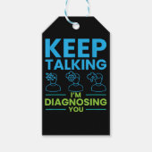 Blijf praten, ik stel je klaar voor Psycholo. Cadeaulabel (Voorkant)