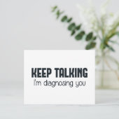 Blijf praten, ik stel je voor briefkaart (Staand voorkant)