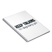 Blijf praten, ik stel je voor notitieboek (Rechterzijde)