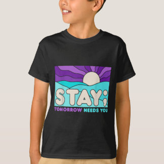 Blijf Preventie Bewustzijn Mentale Gezondheidssteu T-shirt