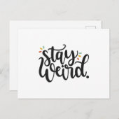 Blijf raar briefkaart (Voorkant / Achterkant)