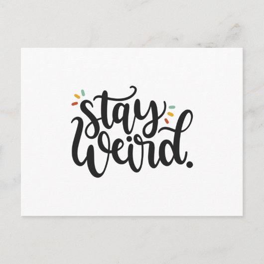 Blijf raar briefkaart (Voorkant)