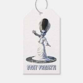 Blijf raar! Bruid van Frankenstein Cadeaulabel