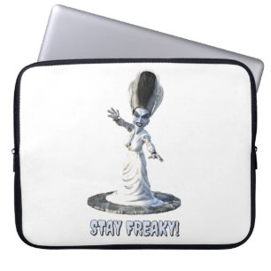 Blijf raar! Bruid van Frankenstein Laptop Sleeve