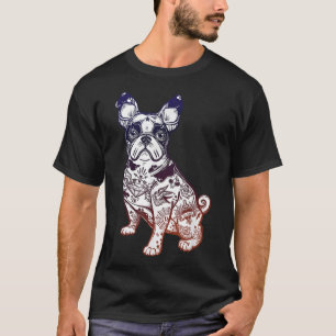 Blijf raar - Franse Bulldog Tattoo Pet Lov T-shirt