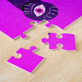 Blijf raar grappig, trange Creepy Psychedelic Jigz Legpuzzel (Zijkant)