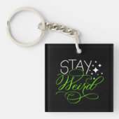 Blijf raar Introvert, nerd, nerd Sleutelhanger (voorkant)