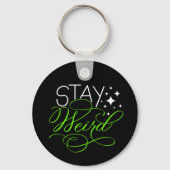 Blijf raar Introvert, nerd, nerd Sleutelhanger (Voorkant)