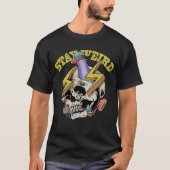 Blijf raar  Skull UFO Illustratie T-shirt (Voorkant)