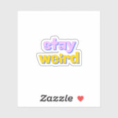 Blijf raar sticker (Vel)