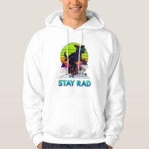 Blijf Rad Retro Skate Hond Ontwerp