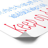 Blijf rijden met prijsopgave mini poster (Hoek)