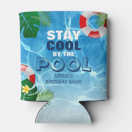 Blijf rustig aan op persoonlijke titel in de pool blikjeskoeler (Achterkant)