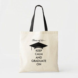 Blijf rustig afstuderen op schattig en grappig tote bag