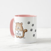 Blijf rustig - Cute Cat Lovers Coffee-Mok Mok (Voorkant links)