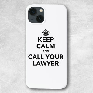Blijf rustig en bel je advocaat. iPhone 13 hoesje