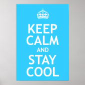 Blijf rustig en blijf koel poster (Voorkant)