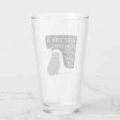 Blijf rustig en blijf thuis met uw kat glas (Achterkant)