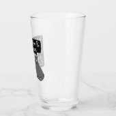 Blijf rustig en blijf thuis met uw kat glas (Links)