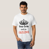 Blijf rustig en ga varen t-shirt (Voorkant volledig)