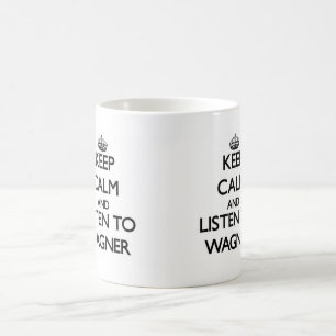 Blijf rustig en luister naar Wagner Koffiemok