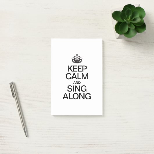 BLIJF RUSTIG EN ZING MEE POST-IT® NOTES (Kantoor)