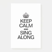 BLIJF RUSTIG EN ZING MEE POST-IT® NOTES (Voorkant)