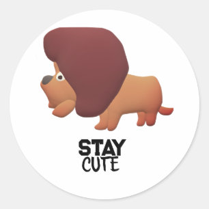Blijf rustig ronde sticker