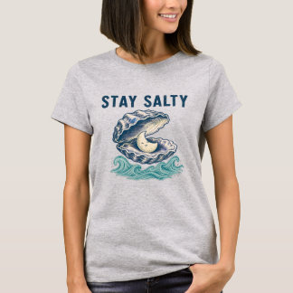 Blijf Salty Minimalist Kust T-shirt