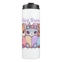 Blijf Schattig Kawaii Dieren Pastel Reis Mok