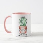 Blijf Scherp Cactus Mok (Links)