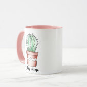 Blijf Scherp Cactus Mok (Voorkant links)