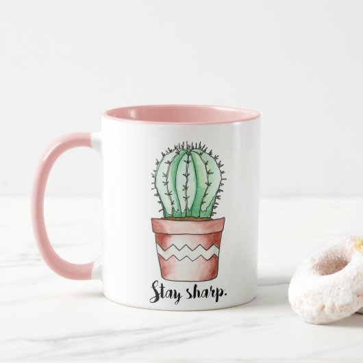Blijf Scherp Cactus Mok (Met donut)