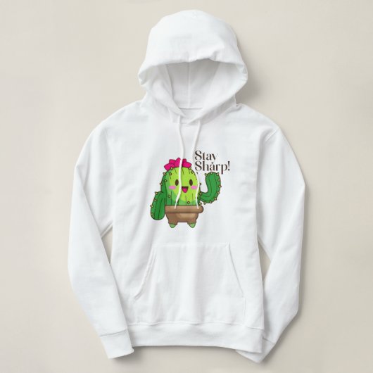 Blijf scherp, kijk zacht T-shirt hoodie (Design voorkant)