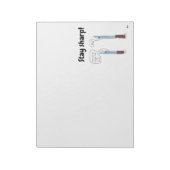 Blijf scherp notitieblok (Gedraaid)