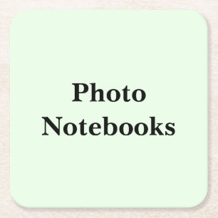 Blijf Scrollen om Deze Foto Notitieboeken te Zien Vierkante Kartonnen Onderzetter