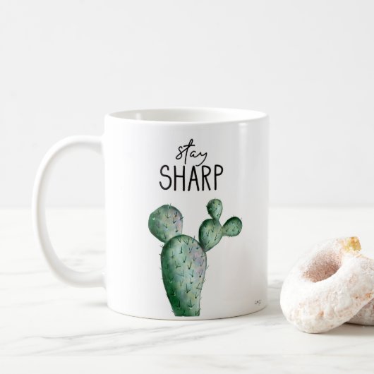 Blijf Sharp Cactus Koffiemok (Met donut)