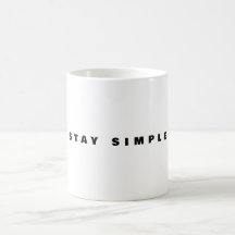 Blijf Simpel Mok | Minimale Quote