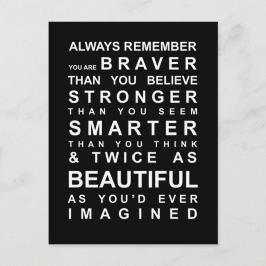 Blijf slim briefkaart (Voorkant)